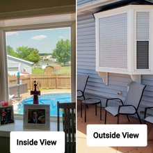 Load image into Gallery viewer, 2" Horizontal Blinds (Applies to Exterior, Provides 1-Way Vision for Daytime Privacy)