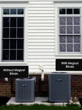 Glass Block (Applies to Exterior, Provides 1-WAY Vision for Daytime Privacy)