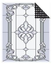 Load image into Gallery viewer, Stained Glass (Applies to Exterior, Provides 1-Way Vision for Daytime Privacy)